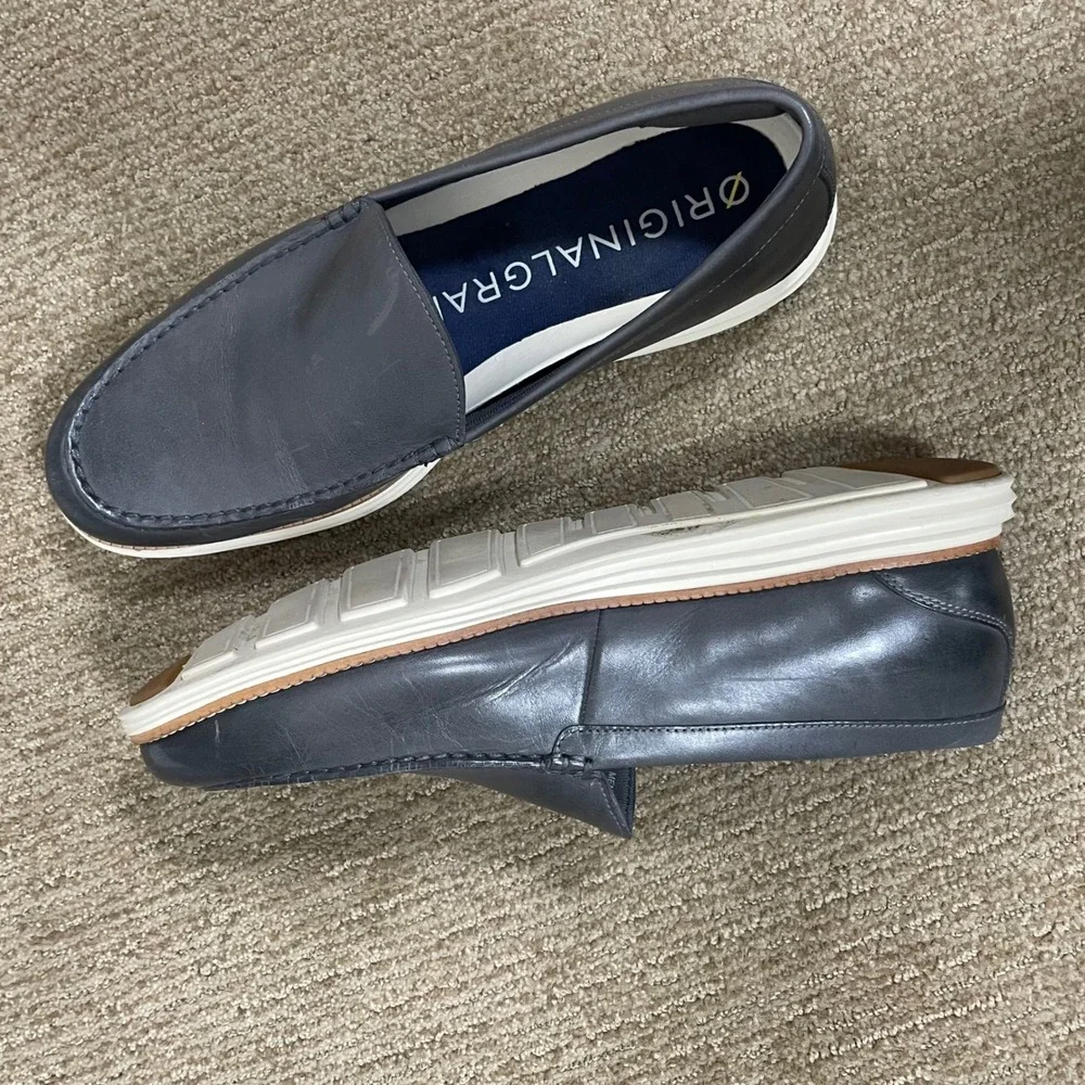 Cole Haan OriginalGrand Venetian Loafers Business Casual Mens 13M Gray Leather
